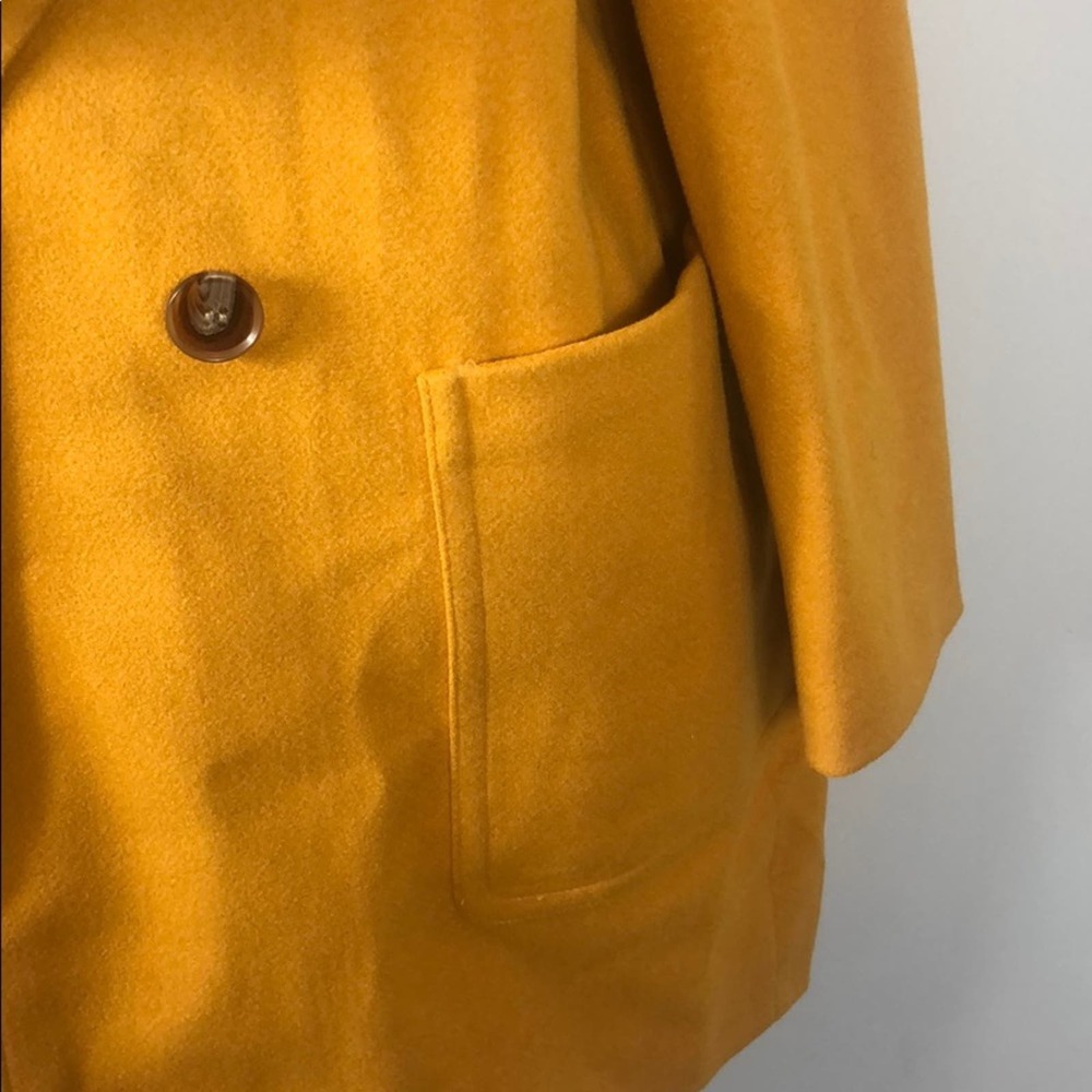 Topshop Carly Coat Yellow New Without Tags - Picture 6 of 7